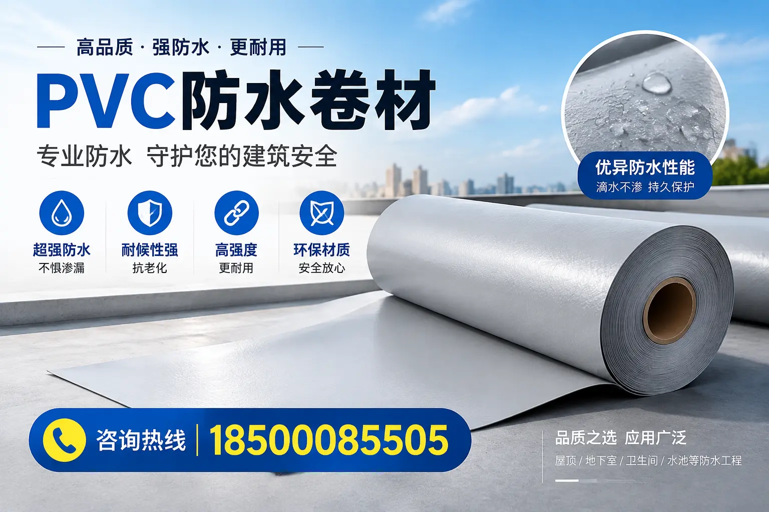 淮北地区pvc防水卷材的市场现状与发展趋势